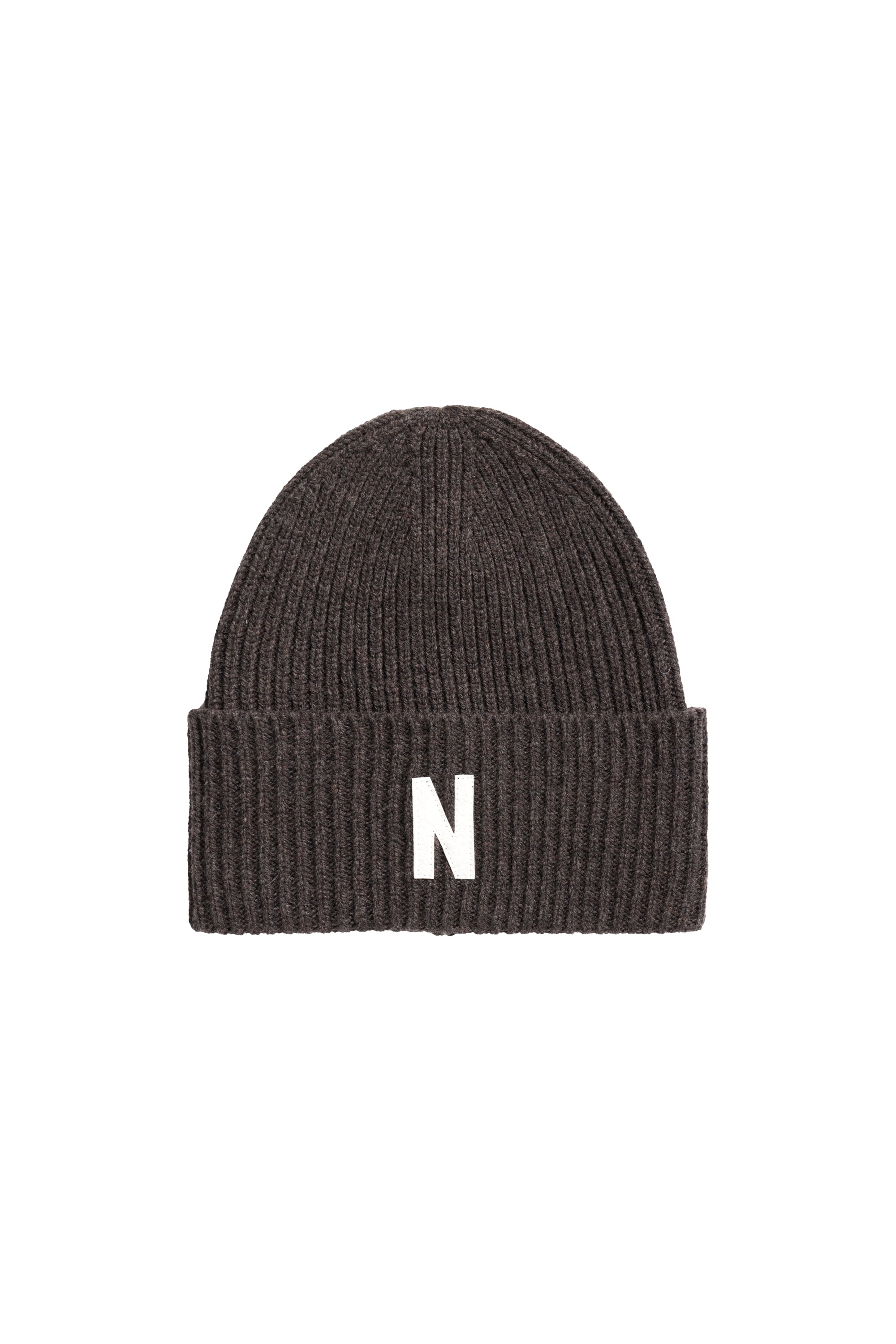 NORSE PROJECTS-Capello Beanie in Lana Merinos Marrone-TRYME Shop