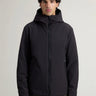 WOOLRICH-Giacca Antivento con Cappuccio Pacific Nero-TRYME Shop