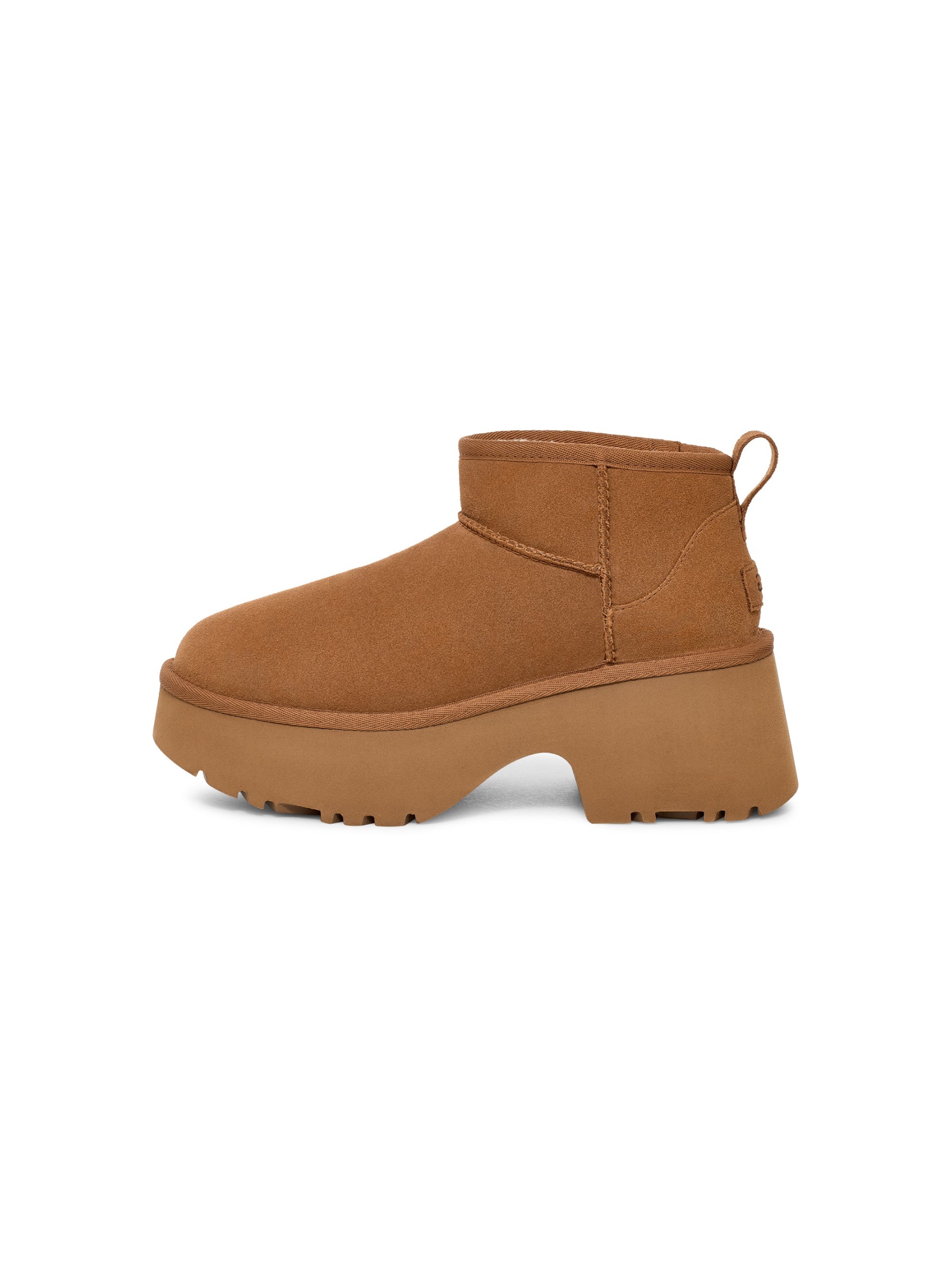 UGG Stivaletti Ultra Mini con Tacco Castgna