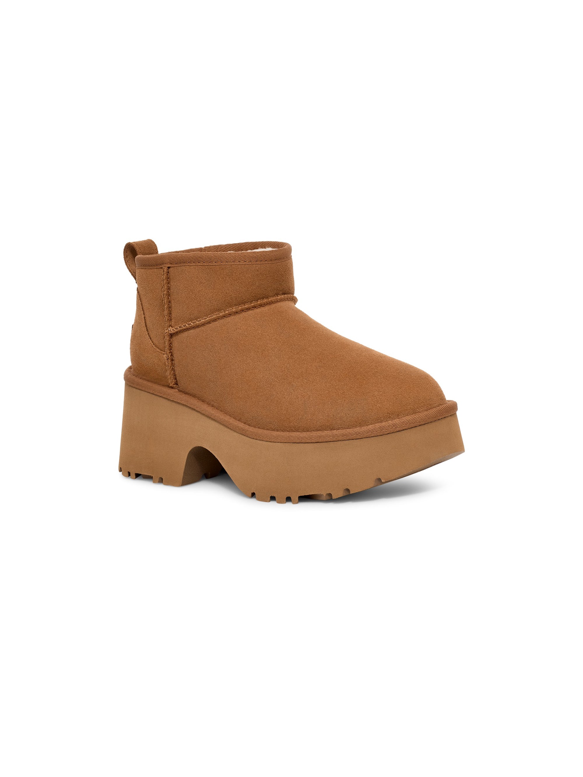 Ultra Mini Ankle Boots with Chestnut Heel