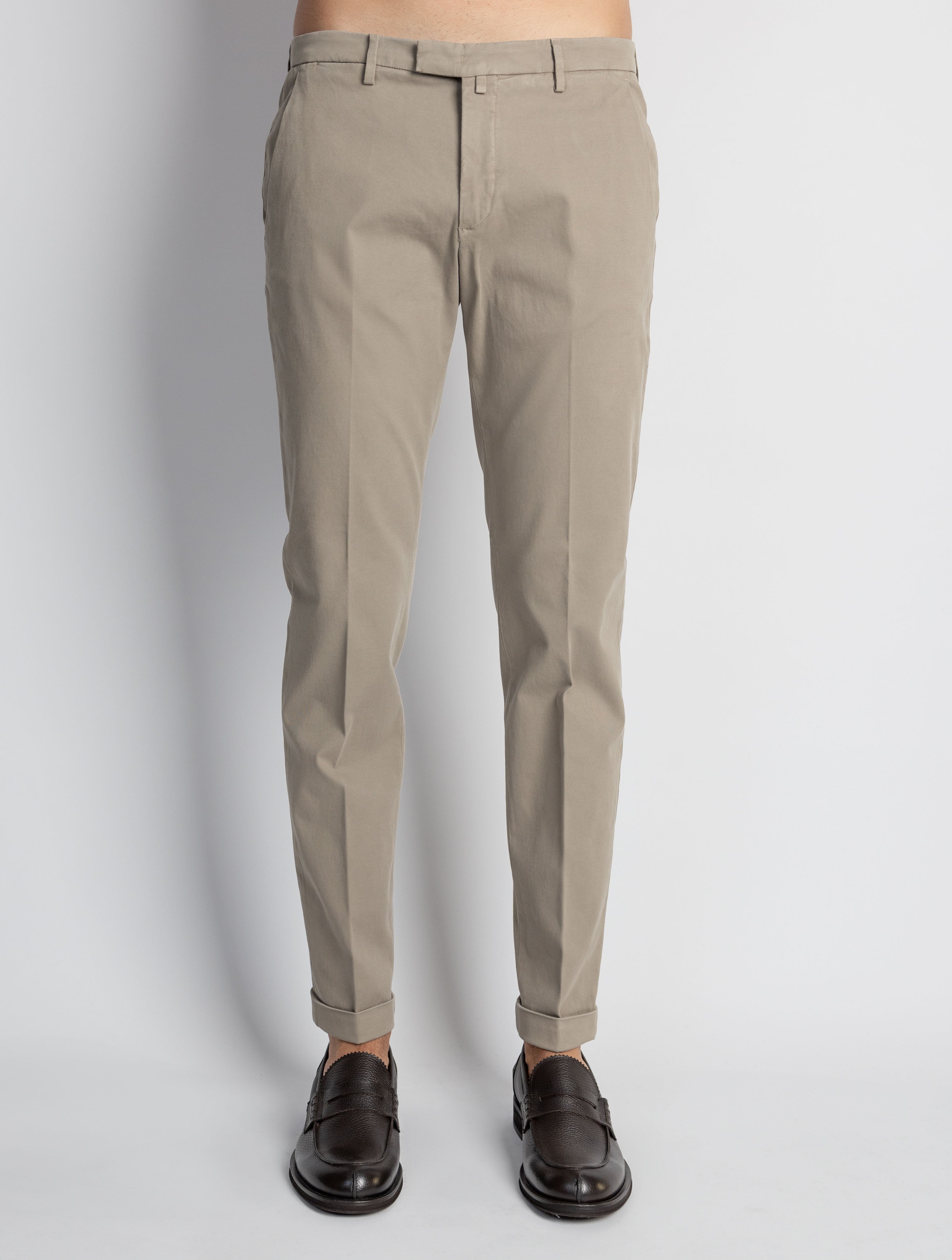 BRIGLIA 1949 Pantaloni Slim Fit in Armatura di Cotone Yuta