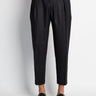 BRIGLIA 1949-Pantaloni in Flanella con Pinces Nero-TRYME Shop