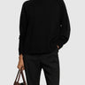 MAX MARA LEISURE-Pullover Girocollo in Pura Lana Nero-TRYME Shop