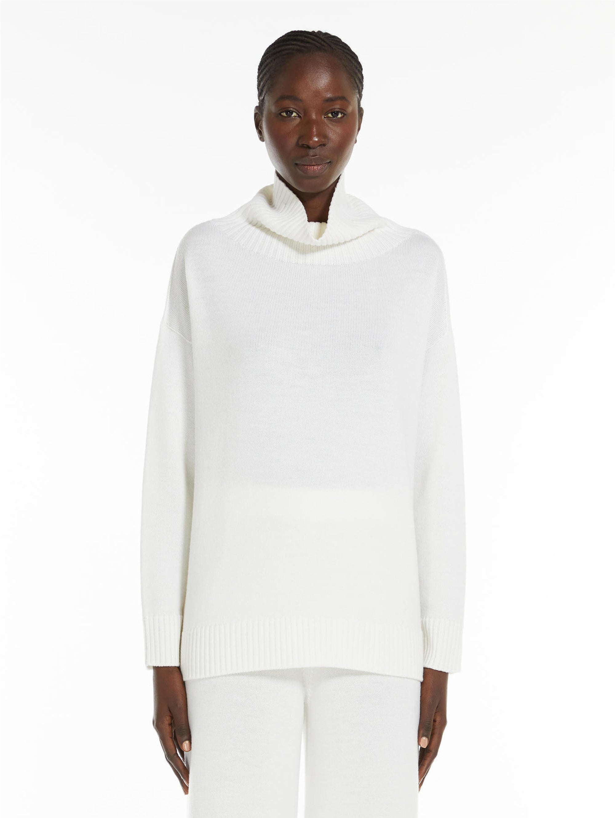 MAX MARA LEISURE Maglia Morbida in Lana Bianco