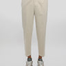 BRIGLIA 1949-Pantaloni in Bull Denim con Pinces Beige-TRYME Shop