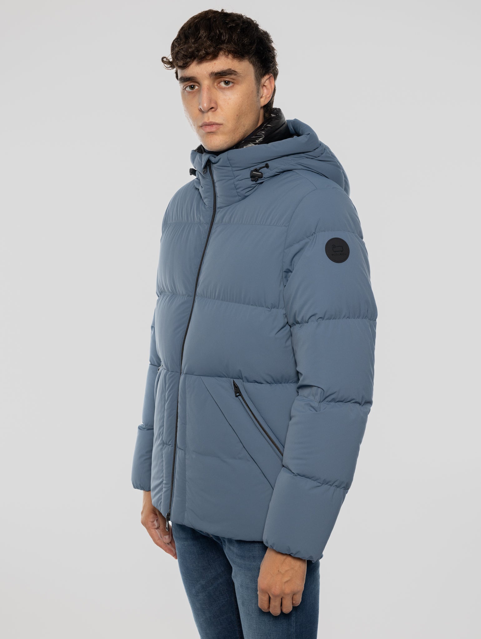 Sierra Supreme Stretch-Daunenjacke in Blau