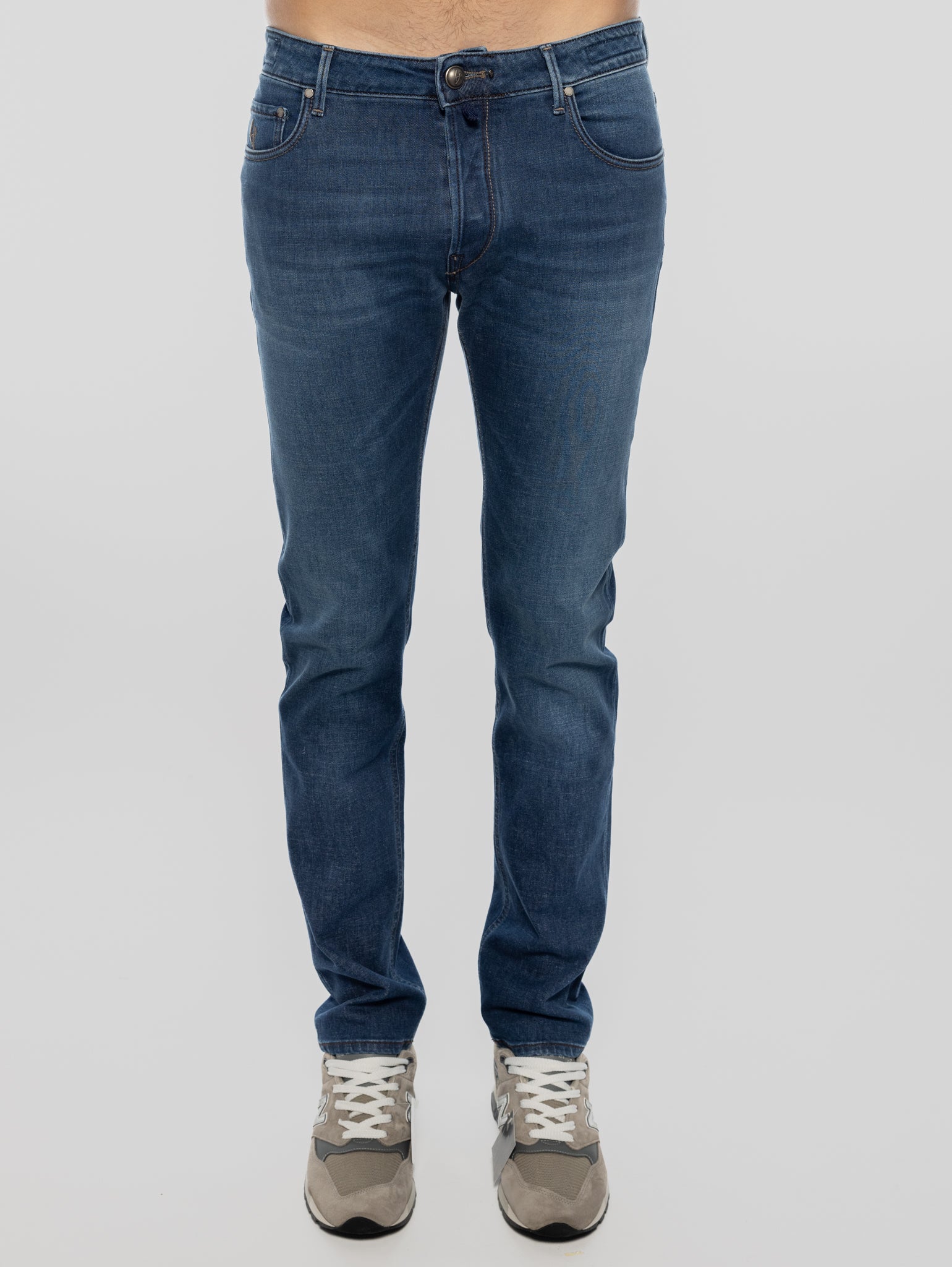 HAND PICKED-Jeans Stretch Eco Sostenibile Ravello Blu-TRYME Shop