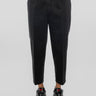 BRIGLIA 1949-Pantaloni in Bull Denim con Pinces Nero-TRYME Shop