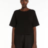 MAX MARA LEISURE-Maglia Boxy in Viscosa Nero-TRYME Shop