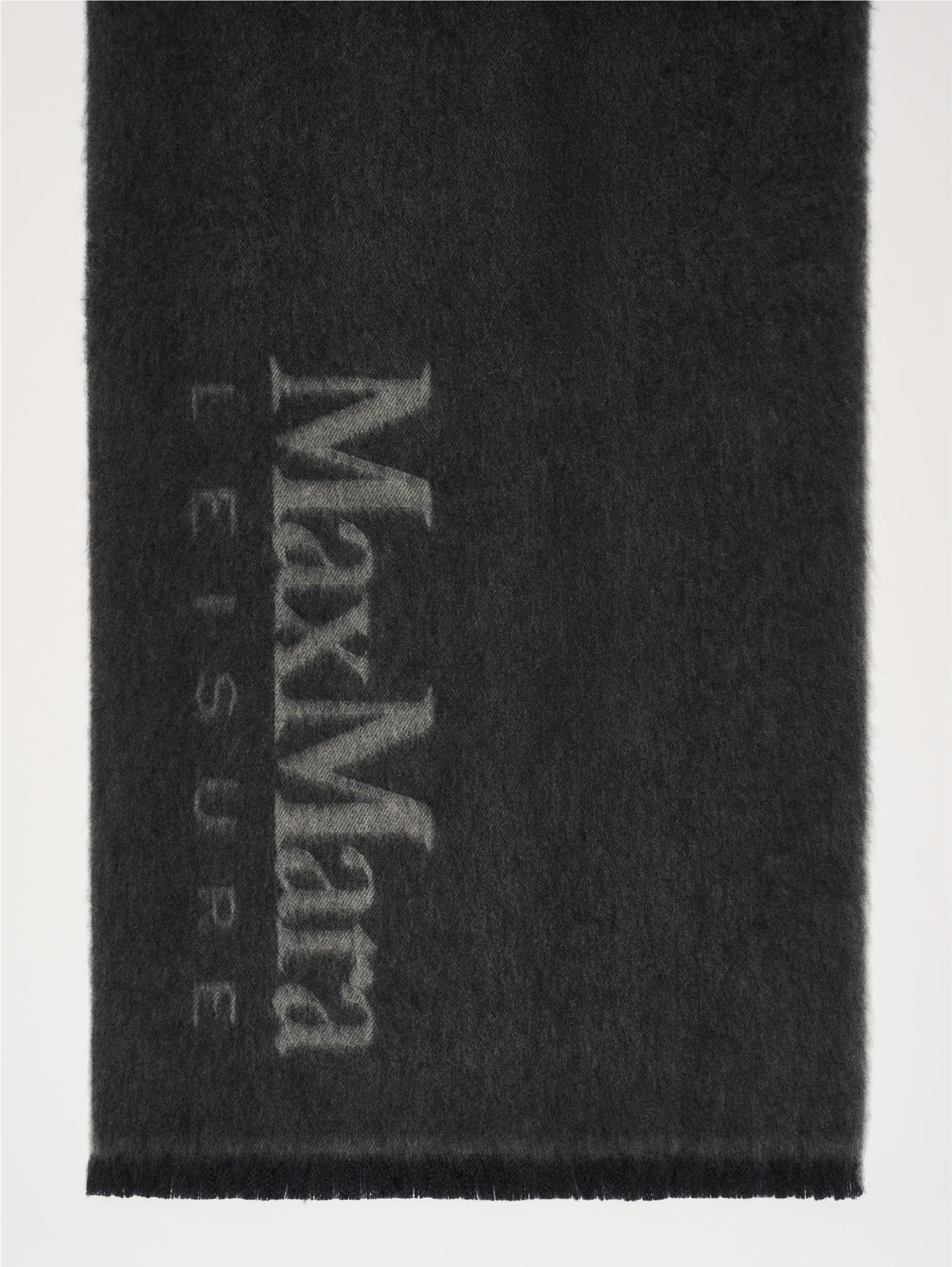 MAX MARA LEISURE-Stola con Lavorazione Jacquard Antracite-TRYME Shop