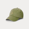 RALPH LAUREN-Cappello da Baseball in Chino di Cotone Verde-TRYME Shop