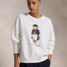 RALPH LAUREN-Felpa Girocollo con Stampa Polo Bear Bianco-TRYME Shop