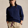 RALPH LAUREN-Felpa Girocollo in Cotone Blu-TRYME Shop