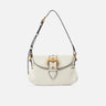 PINKO-Borsa Mini in Pelle Crystal Bianco/Oro-TRYME Shop