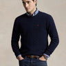 RALPH LAUREN-Maglia in Misto Cashmere a Trecce Blu-TRYME Shop