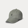 RALPH LAUREN-Cappello da Baseball in Chino di Cotone Grigio-TRYME Shop