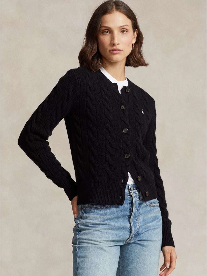 Ralph lauren deals black cardigan