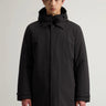 WOOLRICH-Soprabito Due in Uno in Tessuto Stretch Nero-TRYME Shop