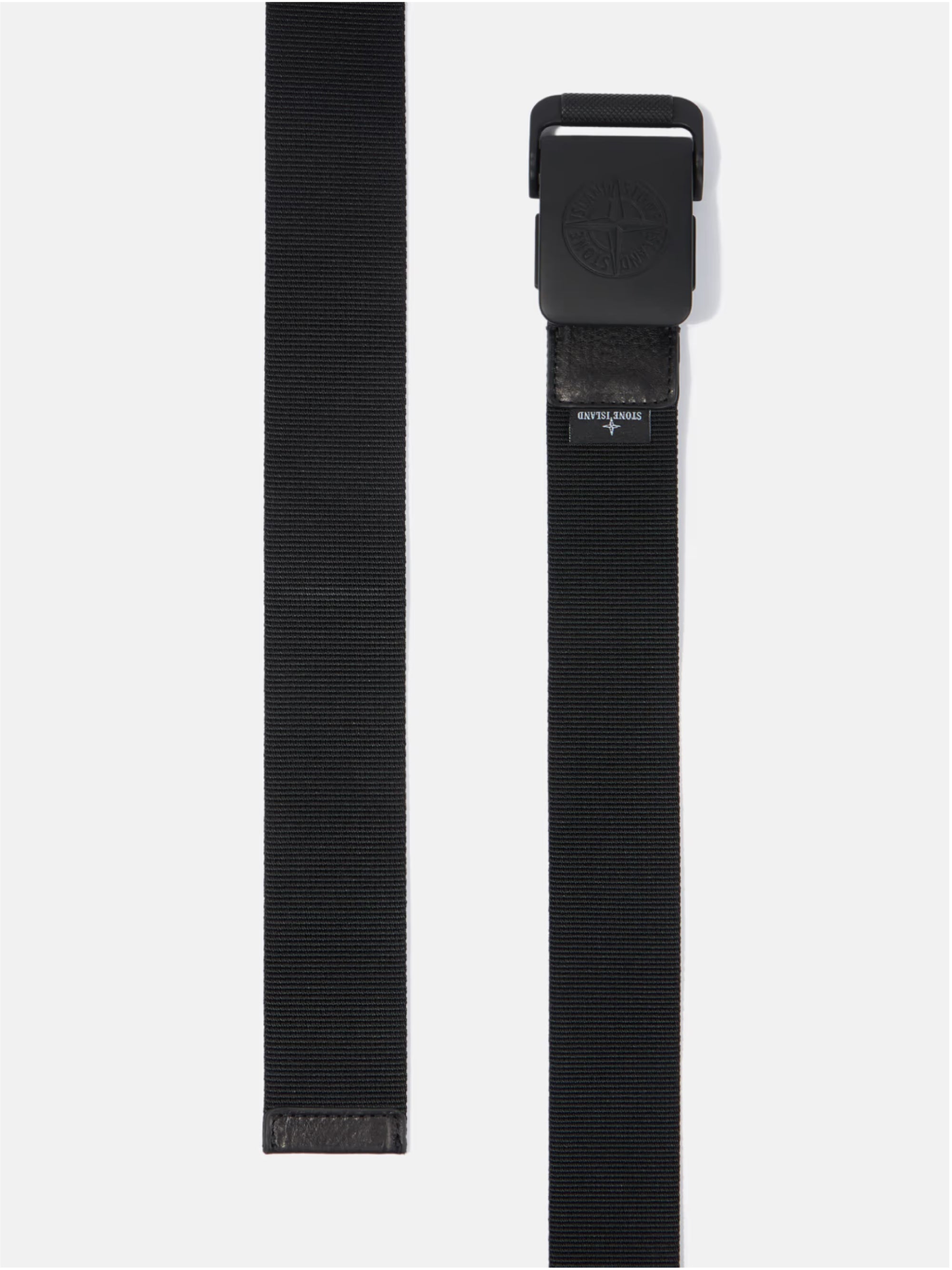 Ribbon Belt with Black Metal Buckle