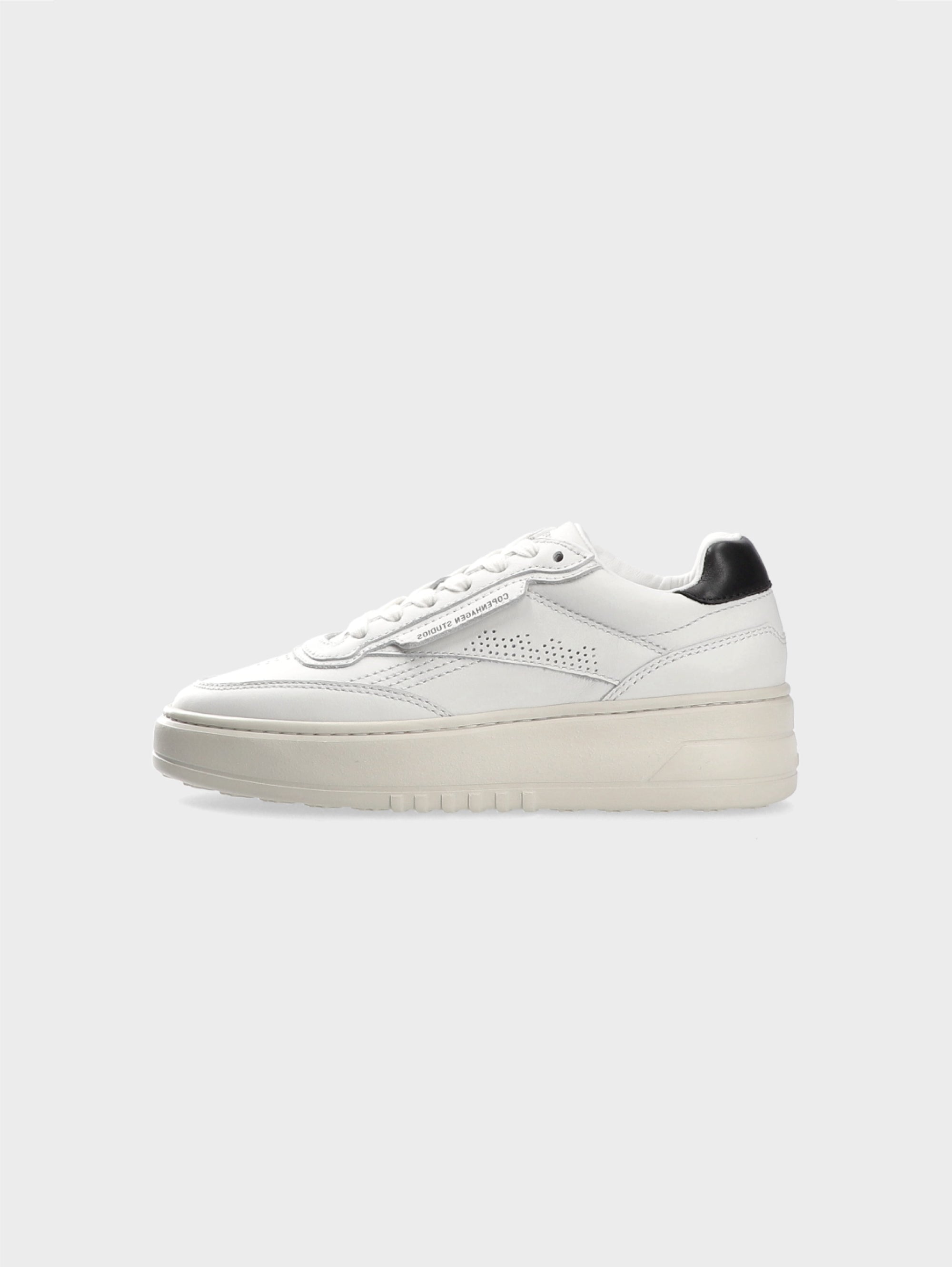 COPENHAGEN Sneakers in Pelle con Suola Bold Bianco/Nero