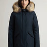 WOOLRICH-Parka Arctic con Cappuccio in Raccoon Blu-TRYME Shop