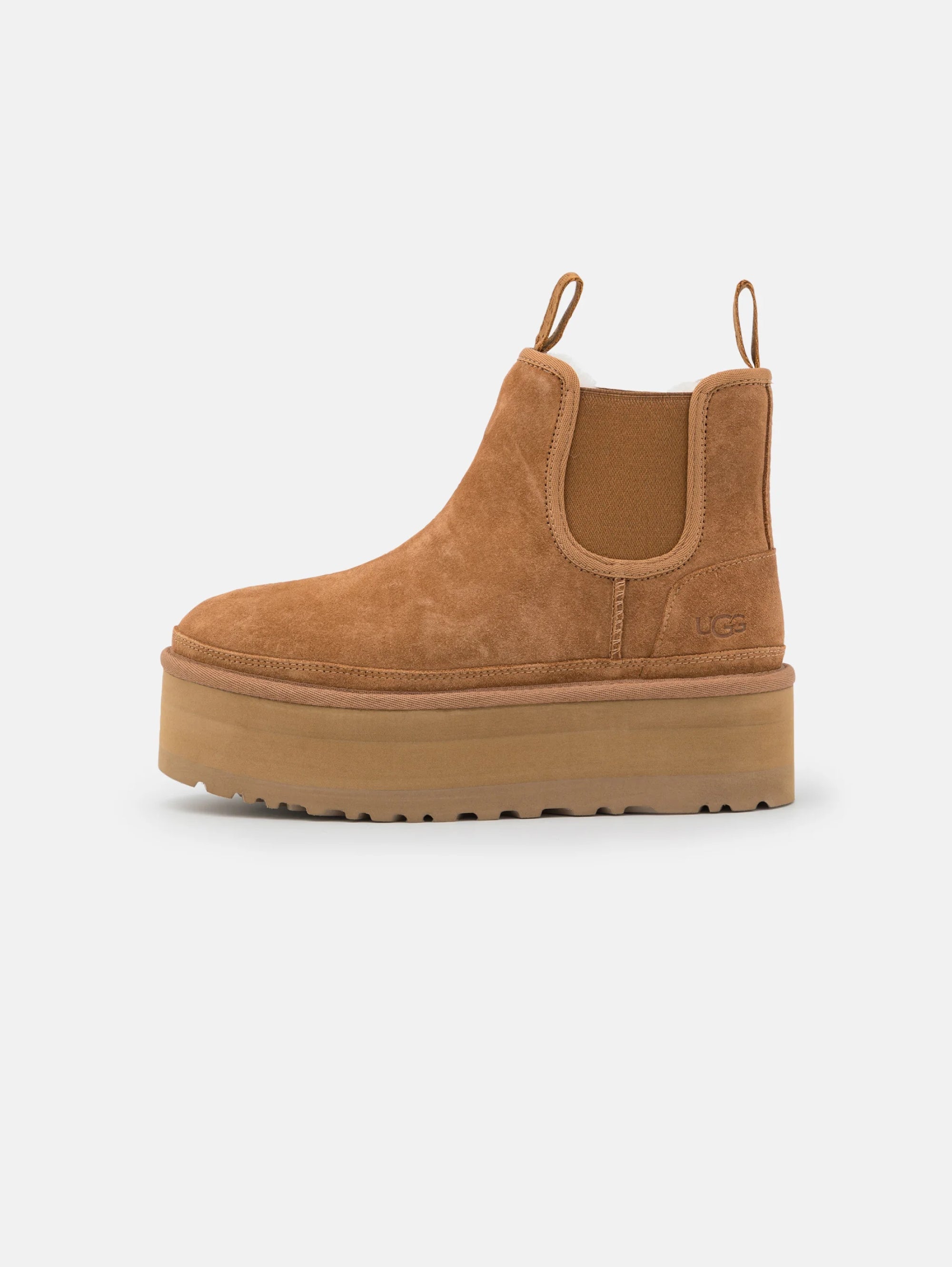 UGG Stivaletti Chelsea con Platform Castagna