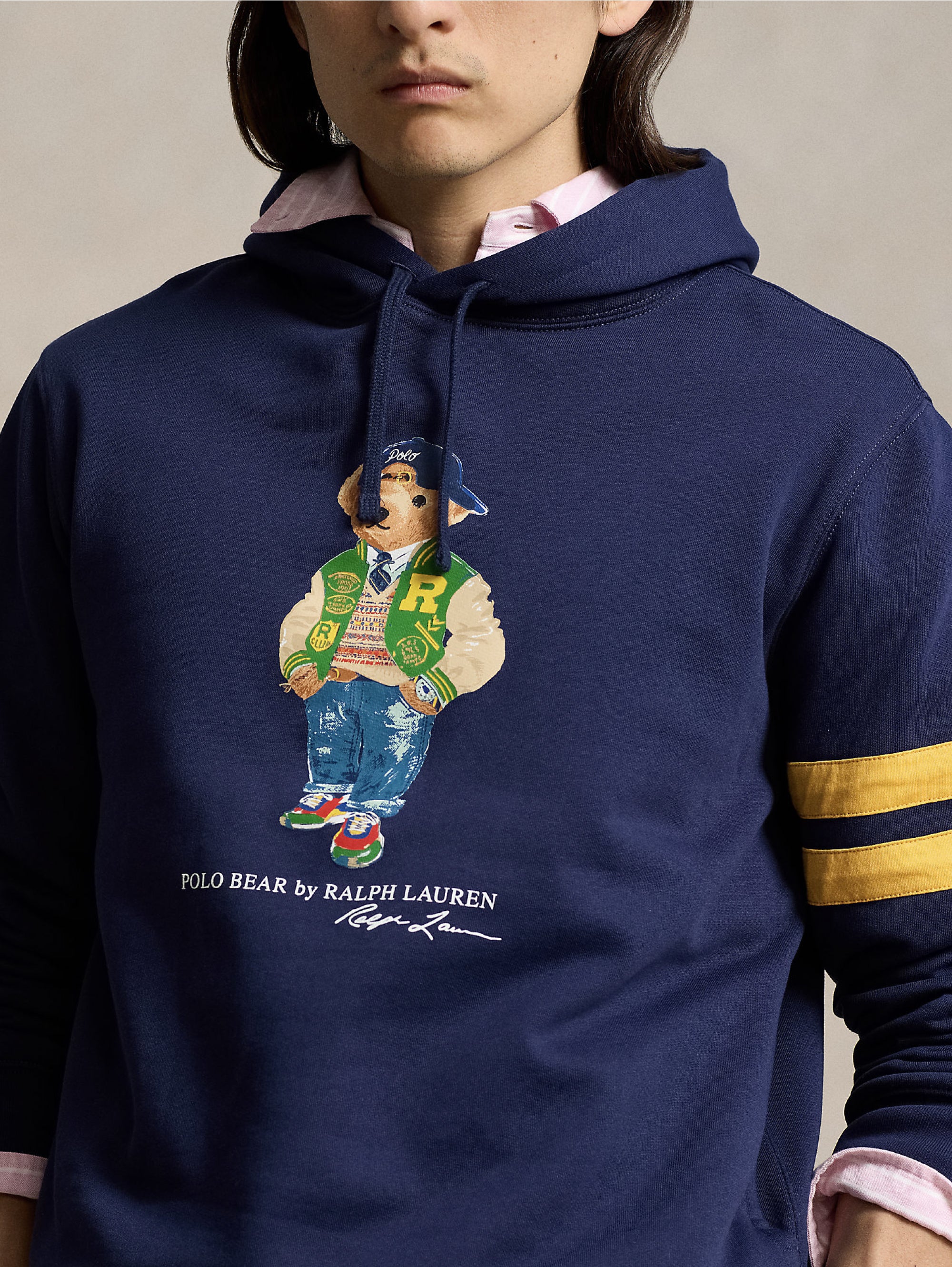 Polo Bear Hoodie Blau