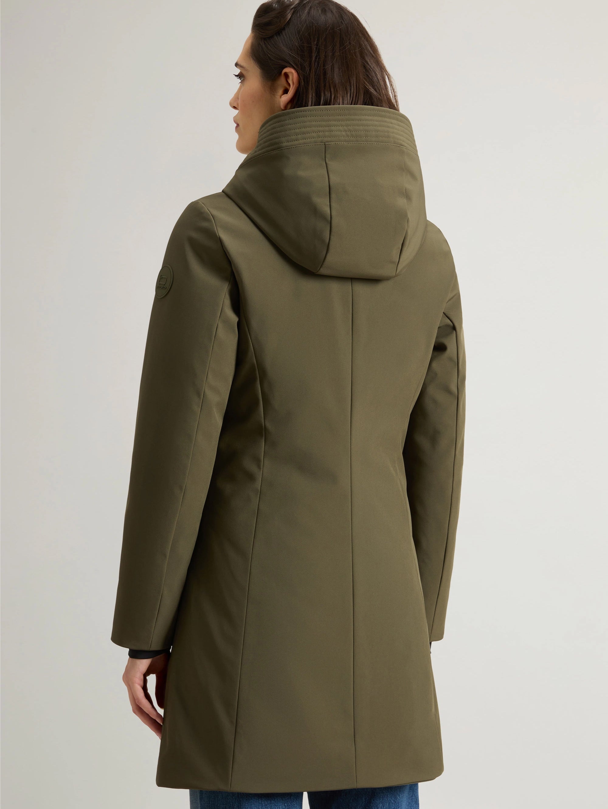 Windproof Parka with Hood Firth Green