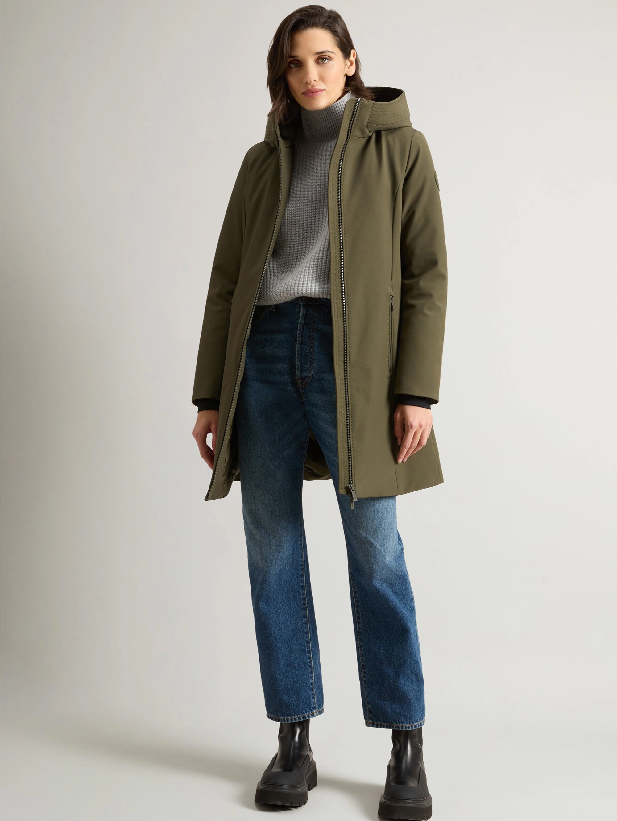 Winddichter Parka mit Kapuze Firth Green