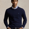 RALPH LAUREN-Maglia Girocollo in Lana Blu-TRYME Shop