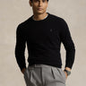 RALPH LAUREN-Maglia Girocollo in Lana Nero-TRYME Shop