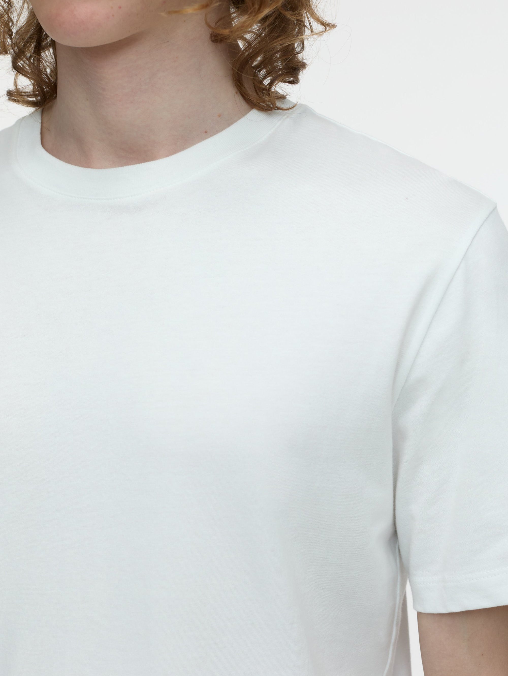 White Jersey Crew Neck T-shirt