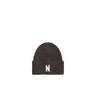 NORSE PROJECTS-Capello Beanie in Lana Merinos Marrone-TRYME Shop