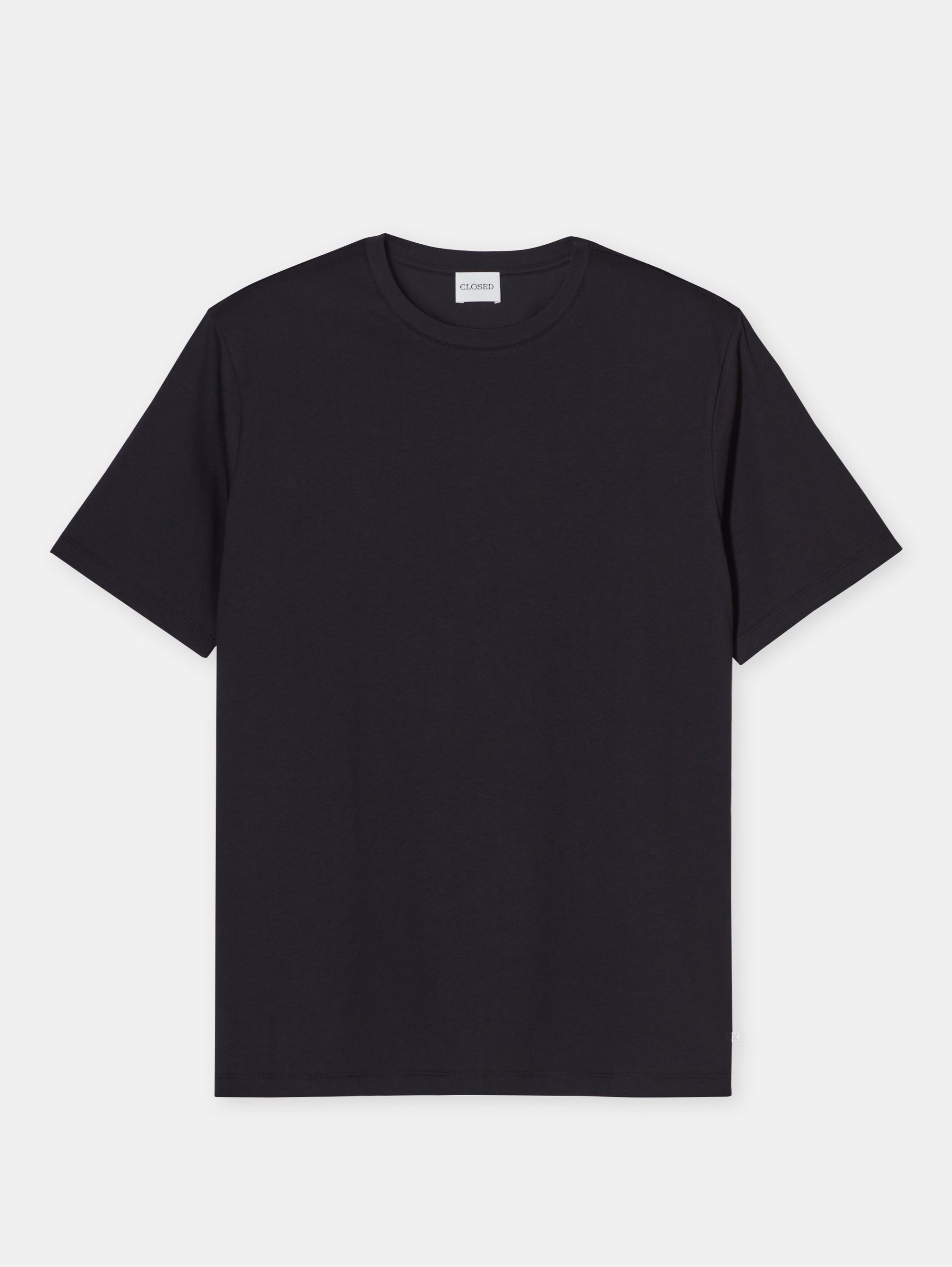 Black Jersey Crew Neck T-shirt