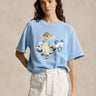 RALPH LAUREN-Felpa Girocollo Polo Bear con Maniche Corte Blu-TRYME Shop