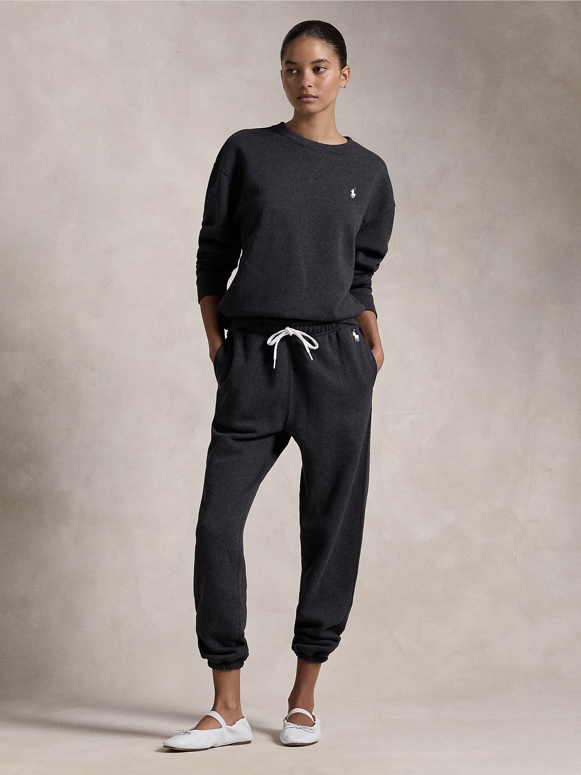 Black Elastic Jogging Pants