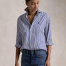 RALPH LAUREN-Camicia a Righe Blu/Bianco-TRYME Shop