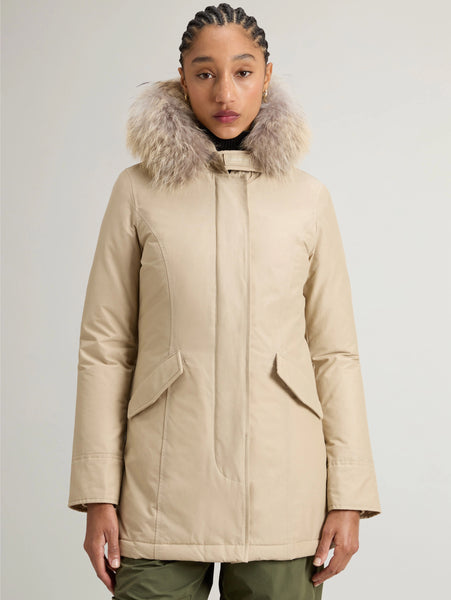 WOOLRICH Parka Arctic con Cappuccio in Raccoon Beige TRYME Shop