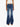 MOTHER-Jeans Vita Alta con Gamba Svasata Blu-TRYME Shop