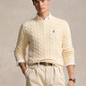 RALPH LAUREN-Maglia in Cotone a Trecce Bianco-TRYME Shop