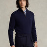 RALPH LAUREN-Maglia con Mezza Zip in Lana Blu-TRYME Shop