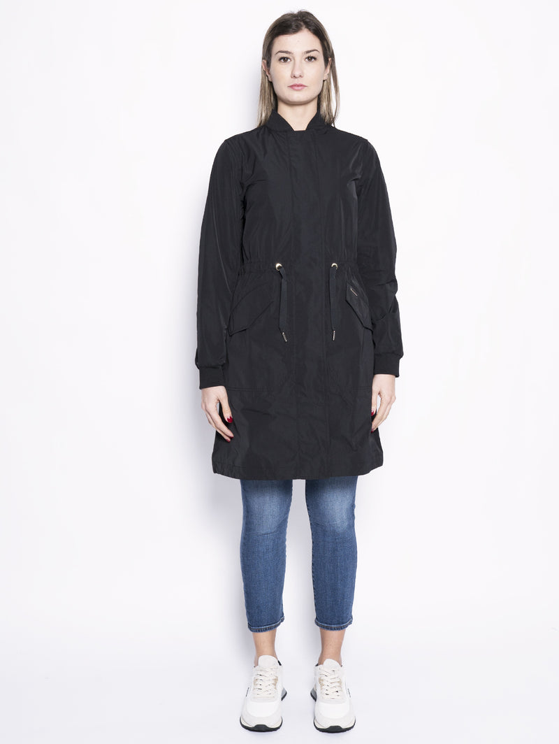 WOOLRICH Black Oversize Parka TRYME Shop