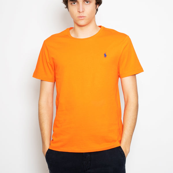 RALPH LAUREN - Orange Crewneck T-shirt – TRYME Shop