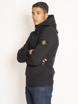 STONE ISLAND - Giubbotto con Cappuccio in Soft Shell-R - Nero – TRYME Shop