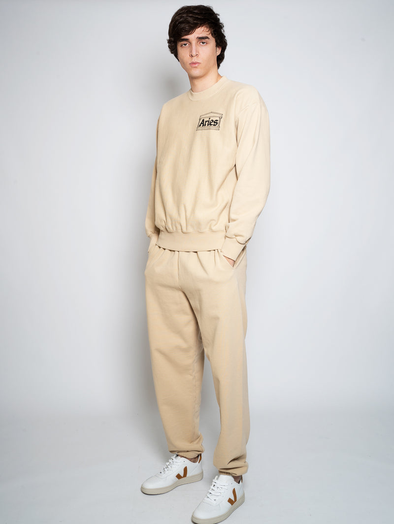 ARIES - Jogger with Pants – Beige TRYME Shop Logo Back