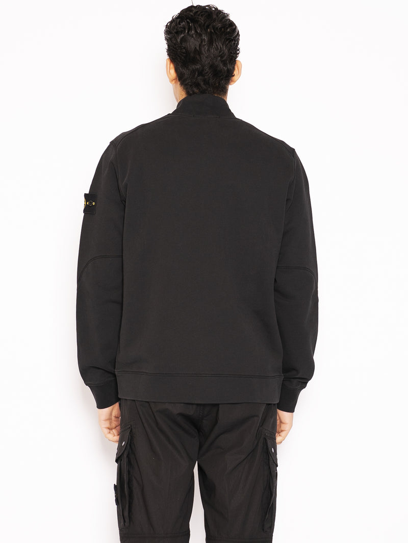 STONE ISLAND - Black Sweatshirt Bomber – TRYME Shop