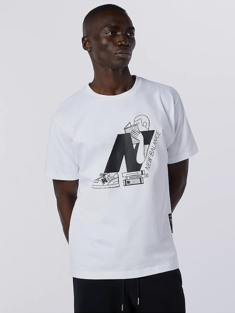 New Balance Sempre Mezzo Pieno T-Shirt Bianco FWM, Stile di vita