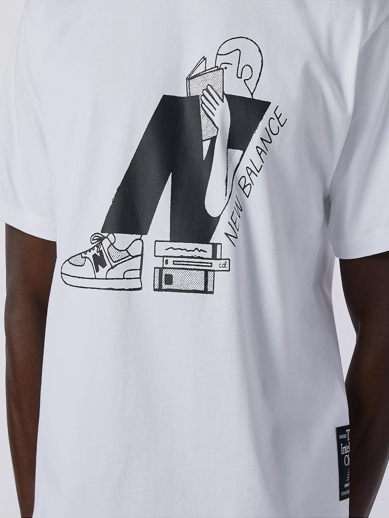 New Balance Sempre Mezzo Pieno T-Shirt Bianco FWM, Stile di vita