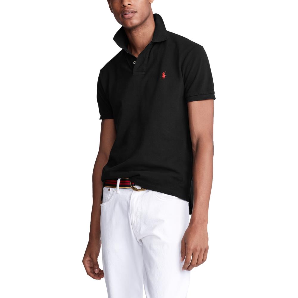 Black Piqué Polo Shirt