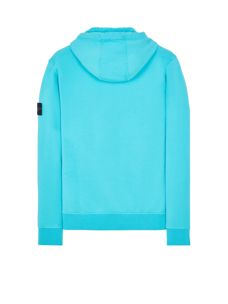 STONE ISLAND Light Blue Full Zip Hoodie TRYME Shop